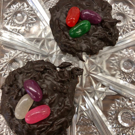 Easter Nests with jelly beans